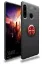 Newface Huawei Y6P Kılıf Range Yüzüklü Silikon - Siyah-Kırmızı resmi