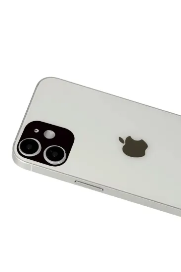 Newface iPhone 12 Rainbow Kamera Lens Koruma Cam - Siyah resmi