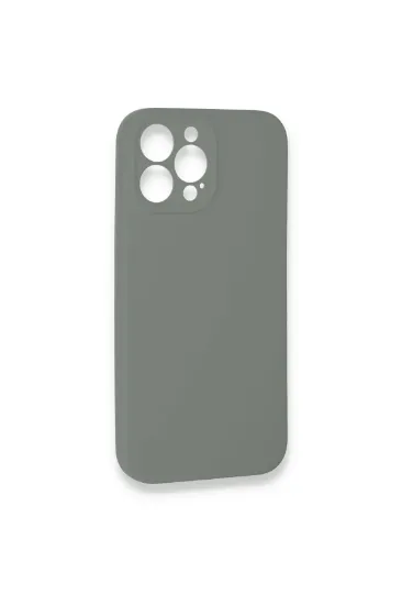 Newface iPhone 13 Pro Max Kılıf Lansman Legant Silikon - Gri resmi