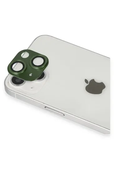Newface iPhone 13 Pers Alüminyum Kamera Lens - Yeşil resmi