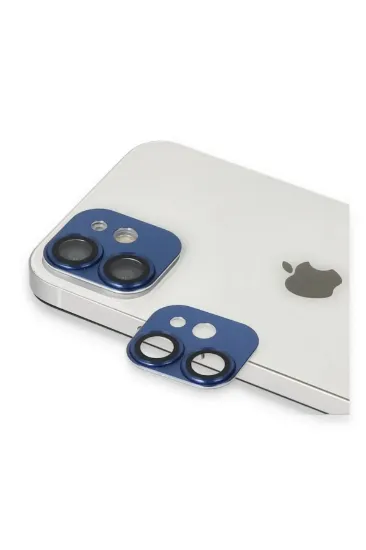 Newface iPhone 11 Pers Alüminyum Kamera Lens - Lacivert resmi
