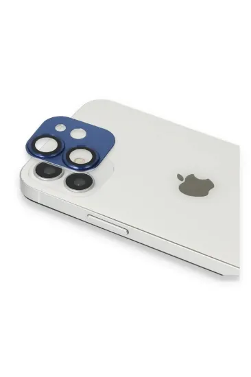 Newface iPhone 11 Pers Alüminyum Kamera Lens - Lacivert resmi