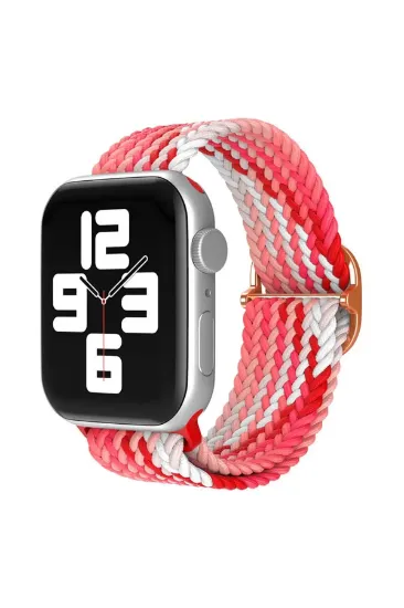 Newface Apple Watch 38mm Star Kordon - Pembe-Kırmızı resmi