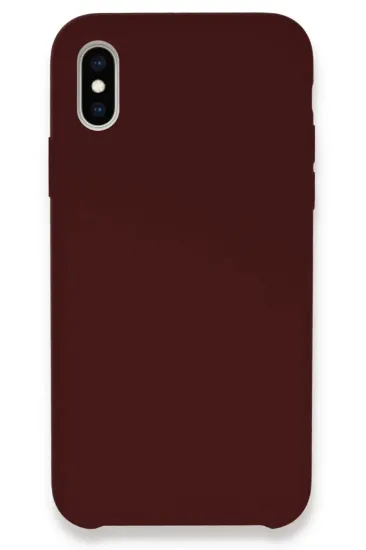 Newface iPhone XS Max Kılıf Lansman Legant Silikon - Bordo resmi