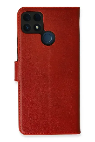 Newface Realme C25 Kılıf Trend S Plus Kapaklı Kılıf - Kırmızı resmi