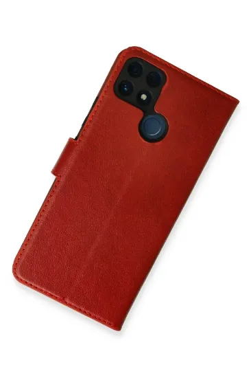 Newface Realme C25 Kılıf Trend S Plus Kapaklı Kılıf - Kırmızı resmi