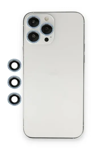 Newface iPhone 13 Pro Max Shine Kamera Lens - Sierra Blue resmi