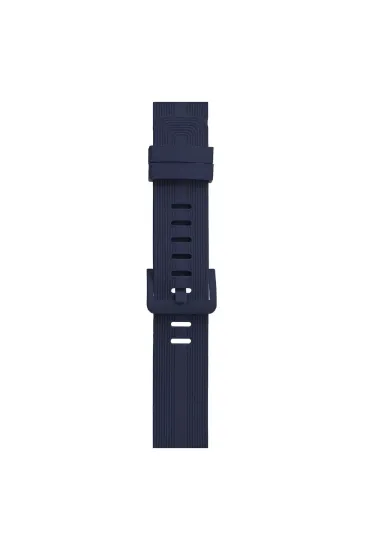 Newface Apple Watch 38mm KR408 Çizgili Silikon Kordon - Lacivert resmi