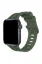 Newface Apple Watch 38mm KR408 Çizgili Silikon Kordon - Koyu Yeşil resmi