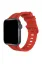 Newface Apple Watch 42mm KR408 Çizgili Silikon Kordon - Kırmızı resmi