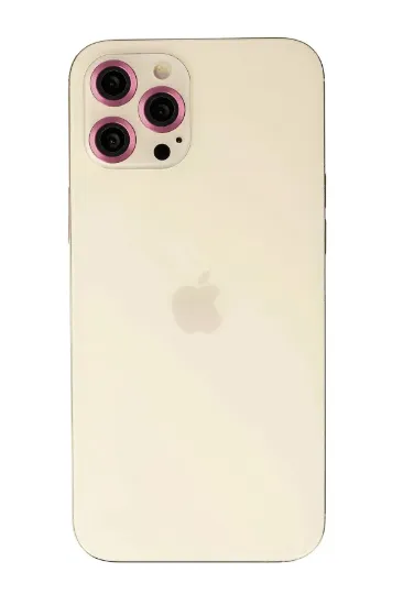 Newface iPhone 12 Pro Max Metal Kamera Lens - Pembe resmi