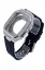 Newface Apple Watch 44mm KR402 Metal Kasa Silikon Kordon - Gümüş resmi