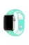 Newface Apple Watch 38mm Spor Delikli Kordon - Turkuaz-Beyaz resmi