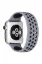 Newface Apple Watch 42mm Ayarlı Delikli Silikon Kordon - Gri-Siyah resmi