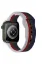 Newface Apple Watch 38mm Gökkuşağı Org Kordon - Beyaz-Lacivert resmi