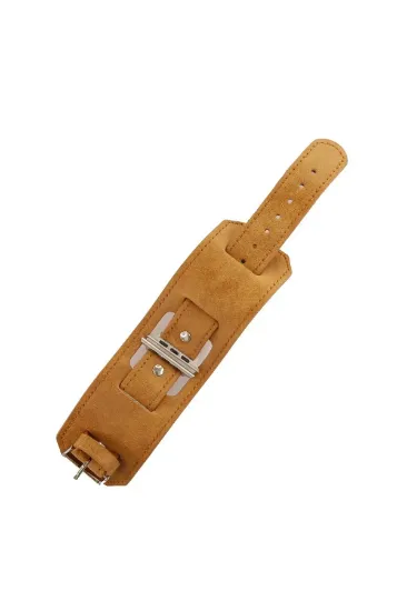 Newface Apple Watch 42mm NL17 Deri Kordon - Taba resmi