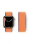 Newface Apple Watch 42mm Hasırlı Cırtcırtlı Kordon - Turuncu resmi