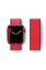 Newface Apple Watch 42mm Hasırlı Cırtcırtlı Kordon - Kırmızı resmi