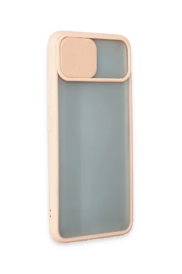 Newface Realme C11 Kılıf Palm Buzlu Kamera Sürgülü Silikon - Pembe resmi