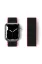 Newface Apple Watch 38mm Hasırlı Cırtcırtlı Kordon - Pembe-Siyah resmi