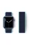 Newface Apple Watch 38mm Hasırlı Cırtcırtlı Kordon - Mavi-Lacivert resmi
