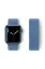 Newface Apple Watch 38mm Hasırlı Cırtcırtlı Kordon - Mavi resmi