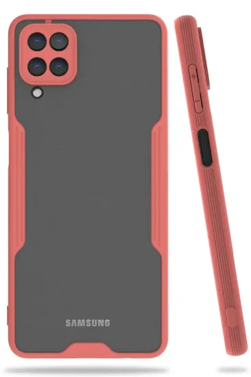 Newface Samsung Galaxy A22 Kılıf Platin Silikon - Pembe resmi