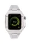 Newface Apple Watch 44mm Metal Petek Kasalı Kordon - Gümüş resmi