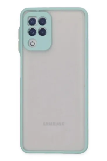 Newface Samsung Galaxy A22 Kılıf Montreal Silikon Kapak - Turkuaz resmi