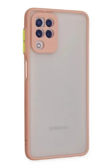 Newface Samsung Galaxy A22 Kılıf Montreal Silikon Kapak - Pembe resmi
