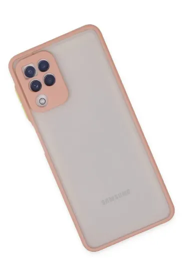 Newface Samsung Galaxy A22 Kılıf Montreal Silikon Kapak - Pembe resmi