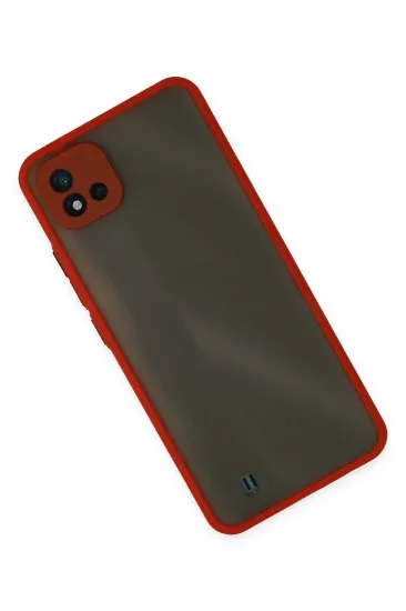 Newface Realme C11 2021 Kılıf Montreal Silikon Kapak - Kırmızı resmi
