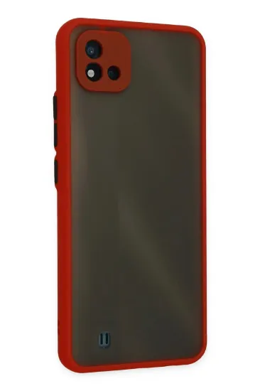 Newface Realme C11 2021 Kılıf Montreal Silikon Kapak - Kırmızı resmi
