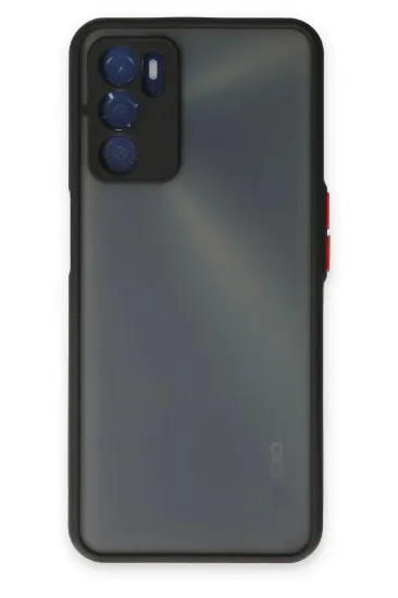 Newface Oppo A16 Kılıf Montreal Silikon Kapak - Siyah resmi