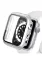 Newface Apple Watch Ultra 49mm Camlı Kasa Ekran Koruyucu - Gümüş resmi