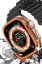 Newface Apple Watch Ultra 49mm Alüminyum Kasa Cam Ekran Koruyucu - Turuncu resmi