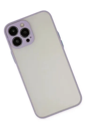 Newface iPhone 13 Pro Max Kılıf Montreal Silikon Kapak - Mor resmi