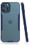 Newface iPhone 12 Pro Max Kılıf Platin Silikon - Lacivert resmi