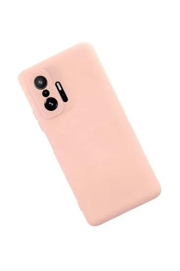 Newface Xiaomi Mi 11T Pro Kılıf Nano içi Kadife Silikon - Pudra resmi