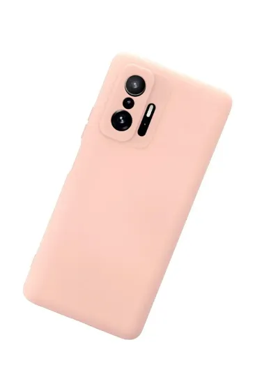 Newface Xiaomi Mi 11T Pro Kılıf Nano içi Kadife Silikon - Pudra resmi