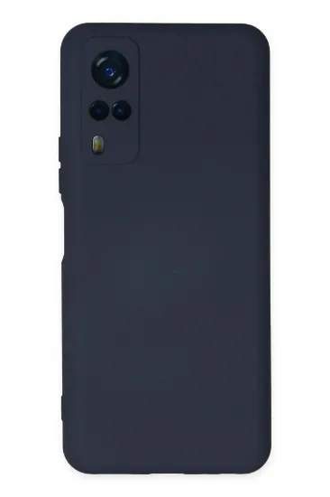 Newface Vivo Y53S Kılıf Nano içi Kadife Silikon - Lacivert resmi