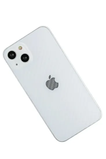 Newface iPhone 13 Kılıf Karbon PP Silikon - Şeffaf resmi