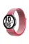 Newface Samsung Galaxy Watch 4 Hasırlı Cırtcırtlı Kordon - Pembe resmi