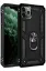Newface iPhone 11 Pro Max Kılıf Sofya Yüzüklü Silikon Kapak - Siyah resmi