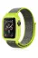Newface Apple Watch 38mm Hasırlı Cırtcırtlı Kasalı Kordon - Yeşil resmi