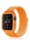 Newface Apple Watch 42mm Hasırlı Cırtcırtlı Kasalı Kordon - Turuncu resmi
