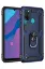 Newface Huawei Y6P Kılıf Sofya Yüzüklü Silikon Kapak - Lacivert resmi