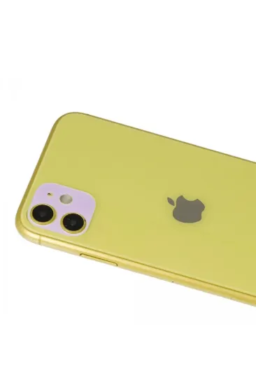 Newface iPhone 11 Rainbow Kamera Lens Koruma Cam - Mor resmi