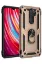 Newface Xiaomi Redmi Note 8 Pro Kılıf Sofya Yüzüklü Silikon Kapak - Gold resmi