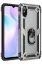 Newface Xiaomi Redmi 9A Kılıf Sofya Yüzüklü Silikon Kapak - Gümüş resmi